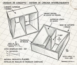 Diseño 3D - Ladrillo de cemento